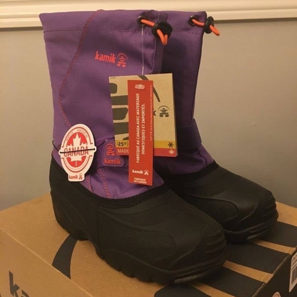 BRAND NEW youth girl kamik snowcub winter / snow boots size 4Y (-32C) - Picture 2 of 6